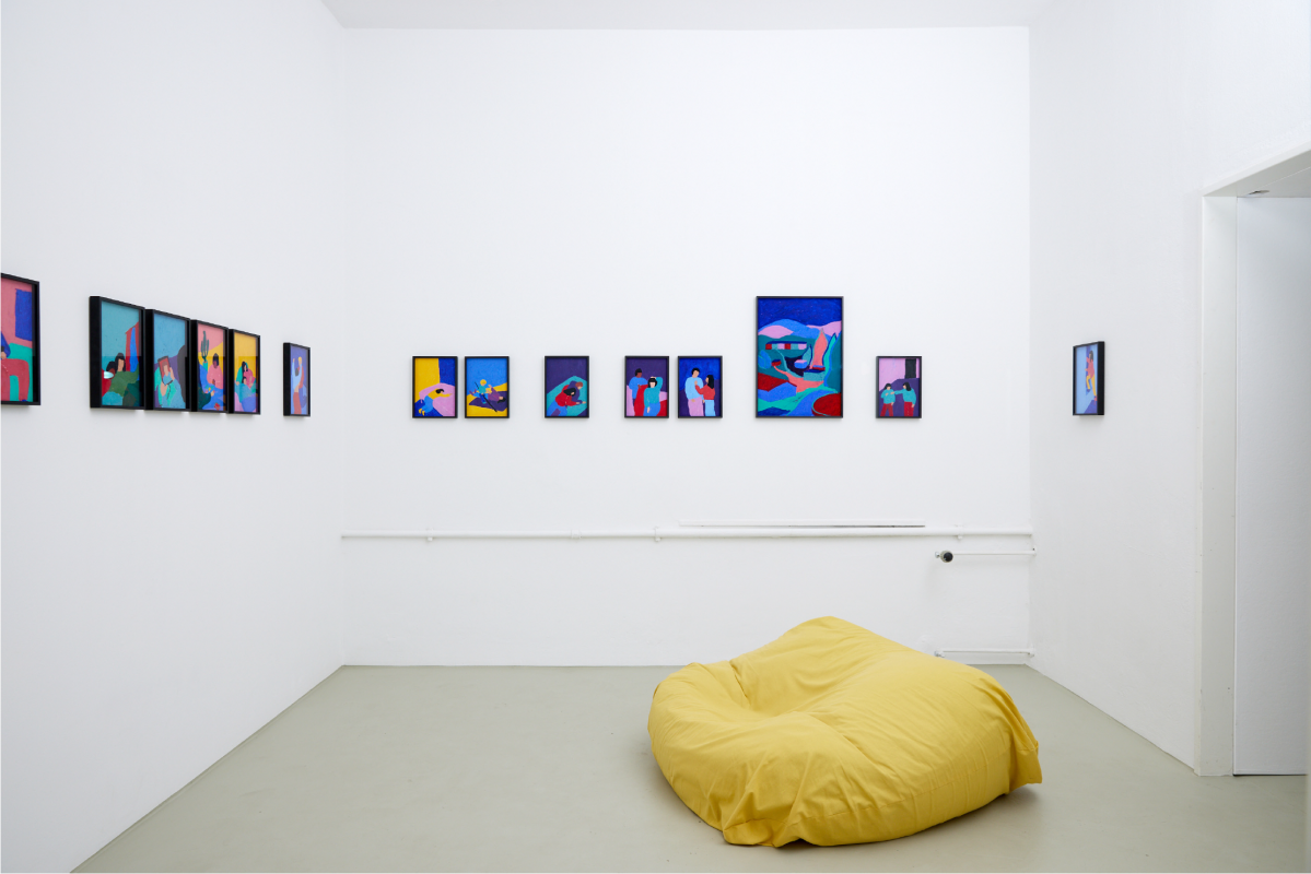 Du mir auch, Ausstellungsansicht The Gimp, Berlin
